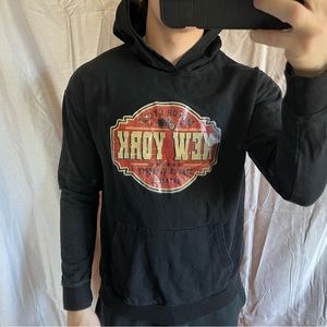 New York Motorcycle black hoodie